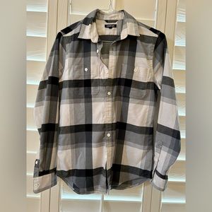 Express button-down plaid flannel shirt, SM